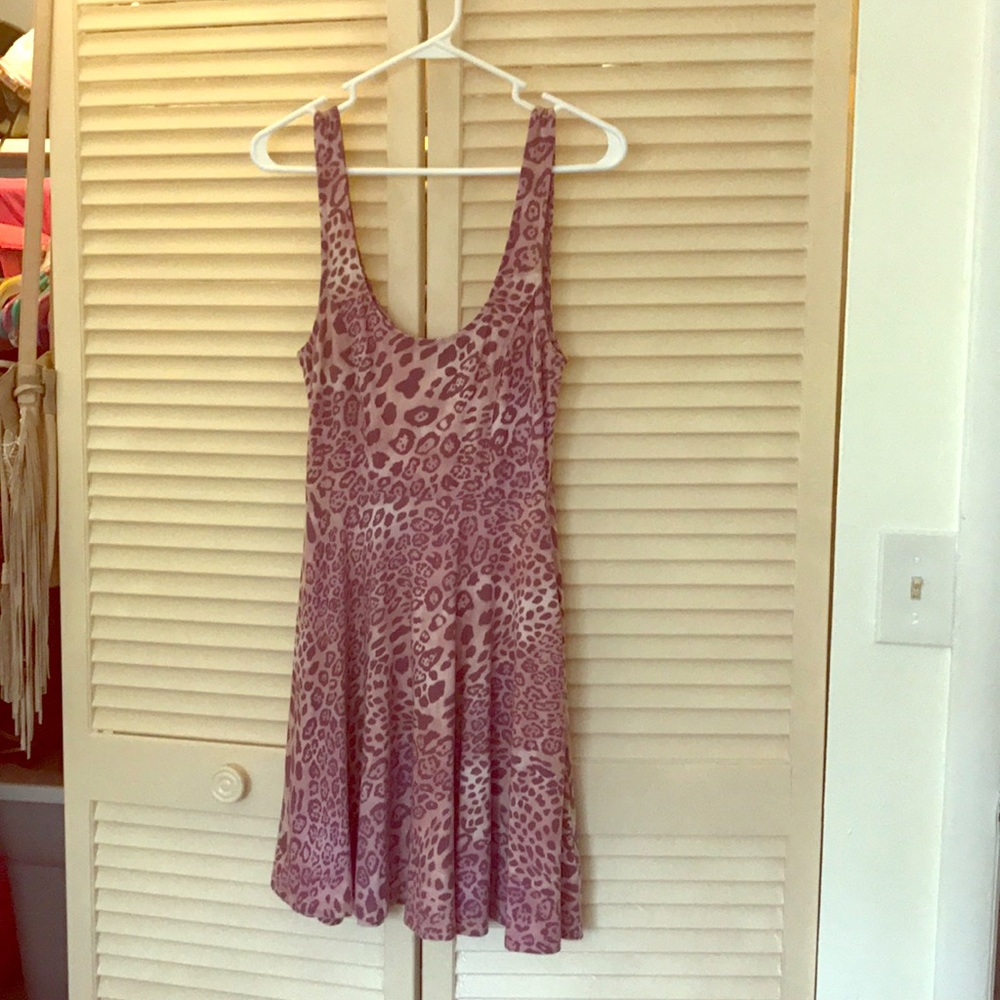 Size small Nollie pink leopard print dress